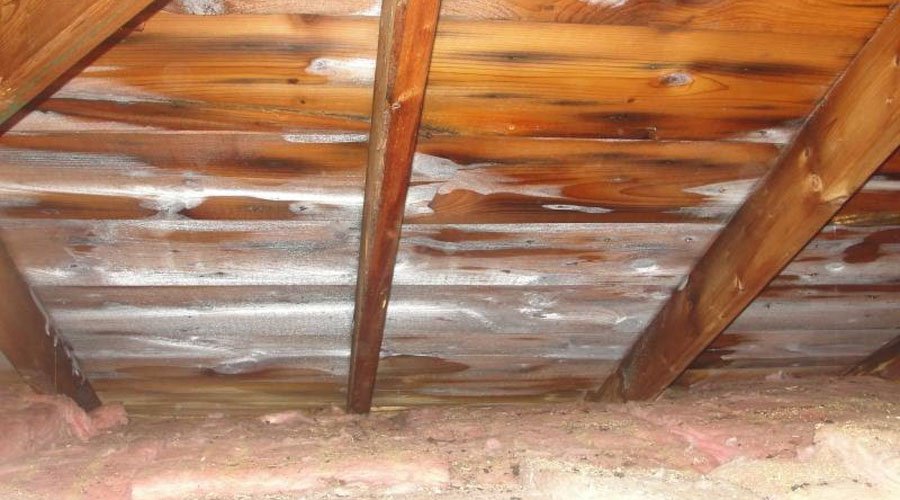 ice dams and attic frost